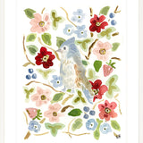 The "Bird in the Berries" Garden Party Series, Fine Art Print
