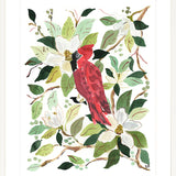 The "Bird in the Magnolias" Garden Party Series, Fine Art Print
