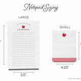 Personalized Teacher Apple Notepad