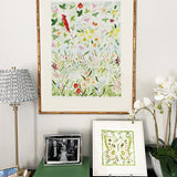 The "Wildflower Songs No. 1" Chinoiserie Fine Art Print