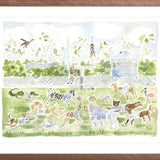 The "Football Zoo" Fine Art Print