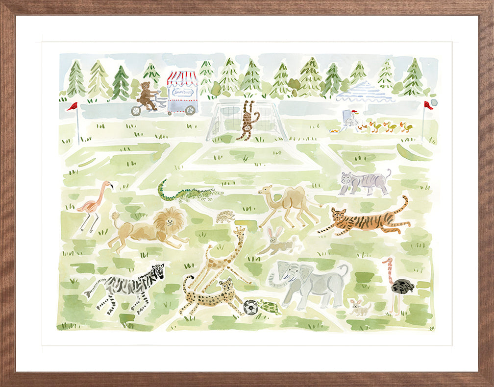 The "Soccer Safari" Fine Art Print