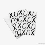 XOXO Black Bold Greeting Card