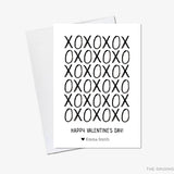 XOXO Black and White Valentine's Day Cards