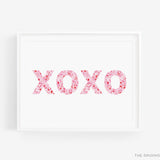 XOXO Pink and Red Art Print