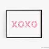 XOXO Pink and Red Art Print