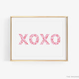 XOXO Pink and Red Art Print