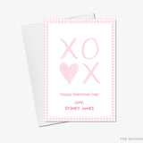 XOXO Pink and White Valentine's Day Cards