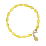 Charleston Rice Bead Bracelet (Sunshine Yellow)
