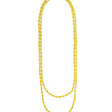 Charleston Rice Bead Necklace (Sunshine Yellow)