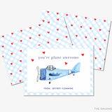 You're Plane Awesome Valentine's Day Cards