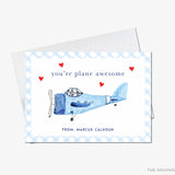 You're Plane Awesome Valentine's Day Cards