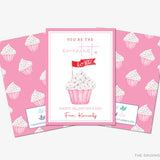 You're The Sweetest Cupcake Hearts Valentine's Day Cards