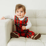 Baby boy Red Tartan Longall