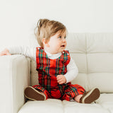 Baby boy Red Tartan Longall