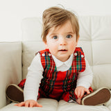 Baby boy Red Tartan Longall