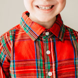 Red Tartan Button Up