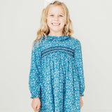 Claire floral smocked dress