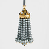 Hanging pearl tassel, grey