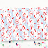 Lobster Striped Placemat Pad