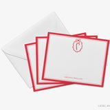 Personalized Candy Cane Flat Notes
