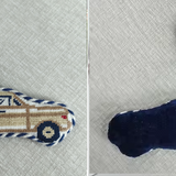 Preppy Wagoneer Needlepoint Bag Charm