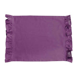 aubergine purple solid ruffle cloth placemats