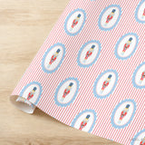 Nutcracker Red Stripe Christmas Gift Wrap