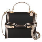 NEW Leather Black and Gold Luxe Tote