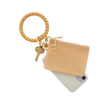 Silicone Big O® Key Ring - Solid Gold Rush Braided