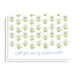 Bridal Ask Blockprint Card