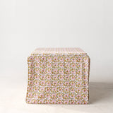 Full Length Fitted Card Tablecloth: Petal Whorl in Pink