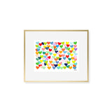 The "Confetti Hearts" Art Print