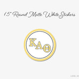 Kappa Alpha Theta Round Stickers Officially Licensed