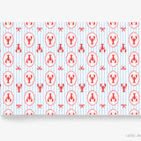 Lobster Striped Placemat Pad