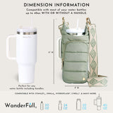 HydroBag® HANDLE® - Sage Green with Sage and Tan Strap