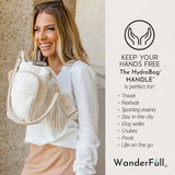 HydroBag® HANDLE®- Ivory Vegan Leather with Strap Bundle