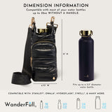 Black Shiny HydroBag® with Gold Hardware