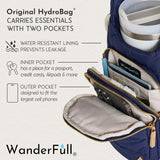 HydroBag® HANDLE®- Navy Matte with Solid Vegan Leather Strap