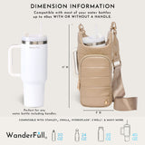HydroBag® HANDLE®- Taupe Vegan Leather with Strap Bundle