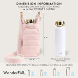 Blush HydroBag® with Blush and Ivory Striped Strap