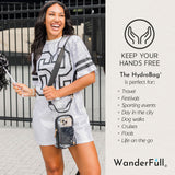 Clear HydroBag® Stadium with Black Trim and Matching RFID Pouch
