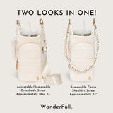 HydroBag® HANDLE®- Ivory Vegan Leather with Strap Bundle
