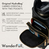 HydroBag® HANDLE®- Black Vegan Leather with Strap Bundle