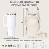 HydroBag® HANDLE®- Ivory Vegan Leather with Strap Bundle