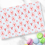 Lobster Striped Placemat Pad