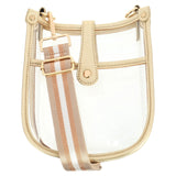 Mini Clear Crossbody Bag - Gold