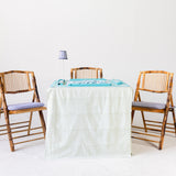 Full Length Card Tablecloth: Dottie in Green