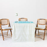 Full Length Card Tablecloth: Dottie in Green