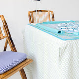 Full Length Card Tablecloth: Dottie in Green